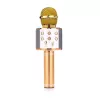 Microfone MANTA MIC10-G dourado cardioide portátil — condensador cardioide, design de mão