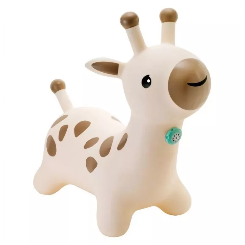 Brinquedo saltitante de borracha B-kids girafa modelo 116315223 — brinquedo saltitante macio e colorido para crianças pequenas
