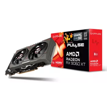 Placa gráfica Sapphire Radeon RX 9060 XT – 8 GB GDDR6, 128 bits, PCIe x16 5.0, refrigeração dual-fan