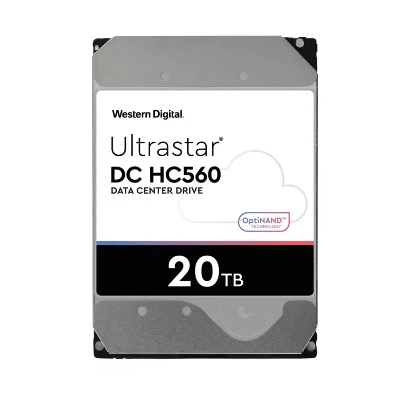 WD Ultrastar DC HC560 - Disco rígido - 20TB - interno - 3.5 (8,9 cm) - SATA 6Gb/s - 7200 rpm - Memória intermédia: 512MB (0F38785)
