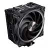 Arrefecedor de ar Akasa Soho H4 Plus 12 cm preto rolamento hidrodinâmico