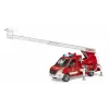 Carro de bombeiros BRUDER 02673 vermelho branco plástico ABS 4 anos