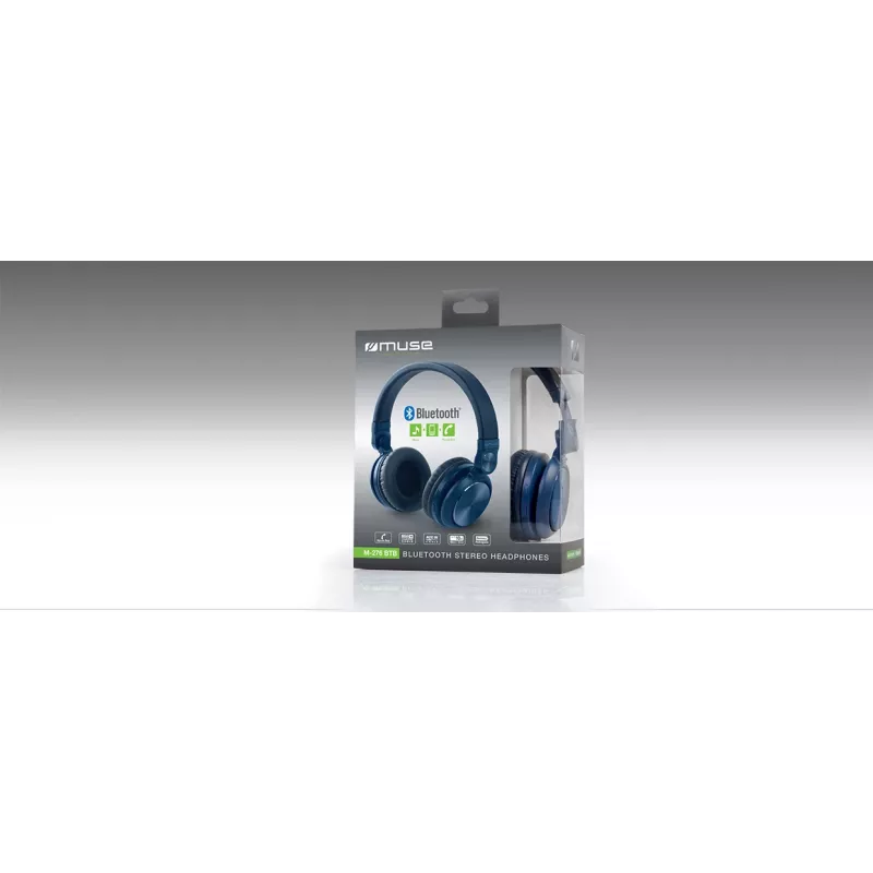 Muse | M-276BTB | sem fios | on-ear | microfone | sem fios | azul