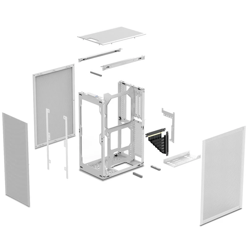 Caixa SSUPD Meshlicious Full Mesh PCIE 4.0 Edition Mini-ITX - branco