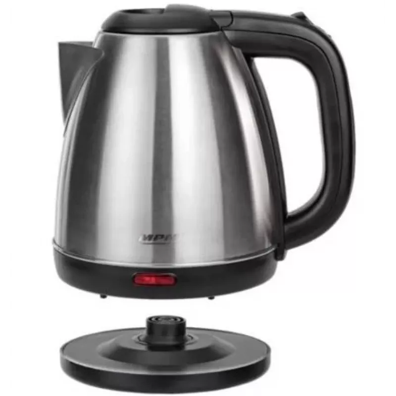 Mpm Mcz-84m 1l 1600w 2200w Chaleira elétrica prateada
