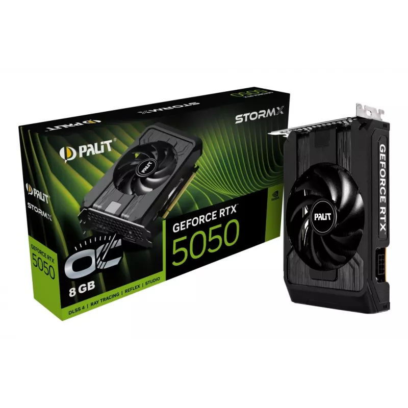 Placa gráfica Palit GeForce RTX 5050 StormX OC — 8 GB GDDR6, 128 bits, PCIe 5.0