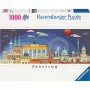 Puzzle Ravensburger Panorama Noite em Berlim 1000 peças, formato panorama