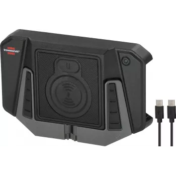 Carregador de interior Brennenstuhl 1173780001 sem fios smartphone preto cinzento