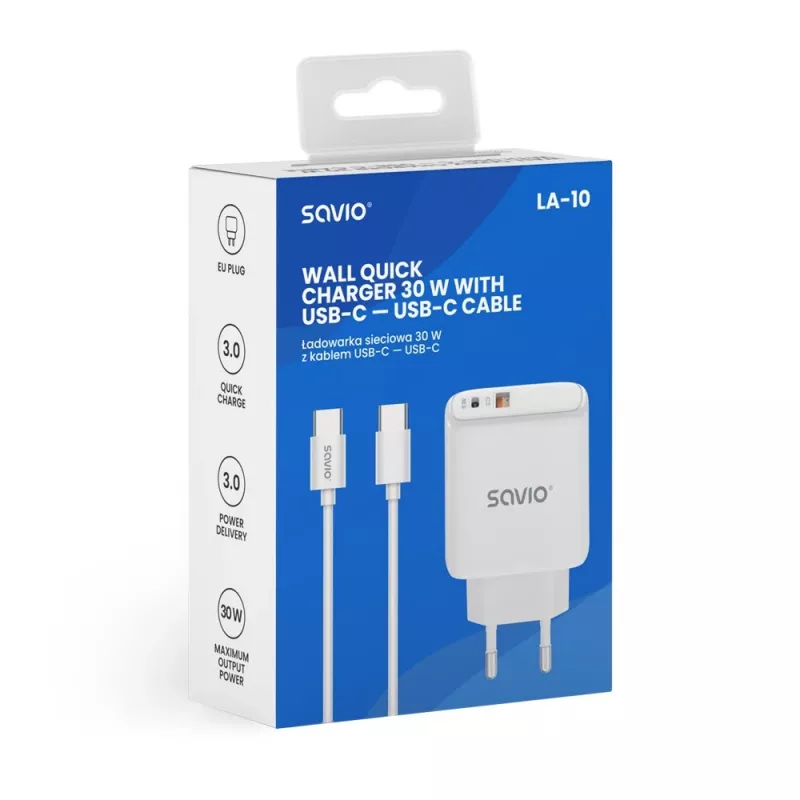 Carregador de parede 30W LA-10 SAVIO