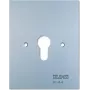 Placa de cobertura metálica 125x100mm sem símbolos 6.28 WUG (6.28WUG)