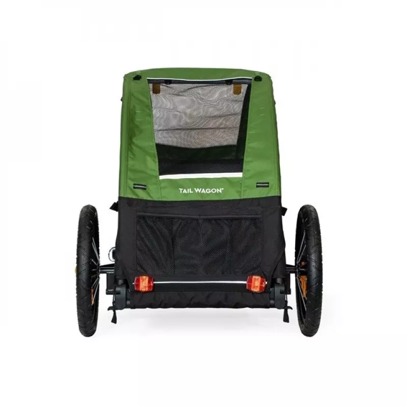 Transportadora para cães BURLEY Tail Wagon BU-947108 — transportadora macia para cães, preto/verde