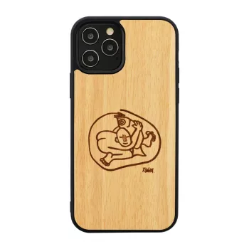 Capa para telemóvel man and wood para iPhone 12 Pro Max — design 'Kind Fisch'