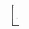 Suporte de TV de chão GEMBIRD TVS-86ST-01 para televisores de 43–86 polegadas, preto, base em vidro temperado, VESA 100x100–600x400, máx. 60 kg