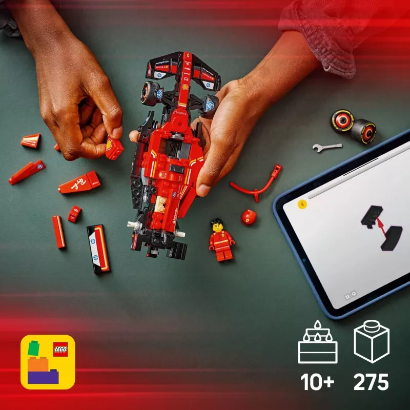 LEGO Speed Champions conjunto de carro de corrida Ferrari SF-24 F1 77242 — 275 peças, 1 minifigura, 10+ anos