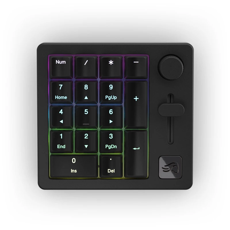 Numpad com fios/sem fios Triton Glorious GMMK Wireless Numpad — interruptores mecânicos Fox, preto