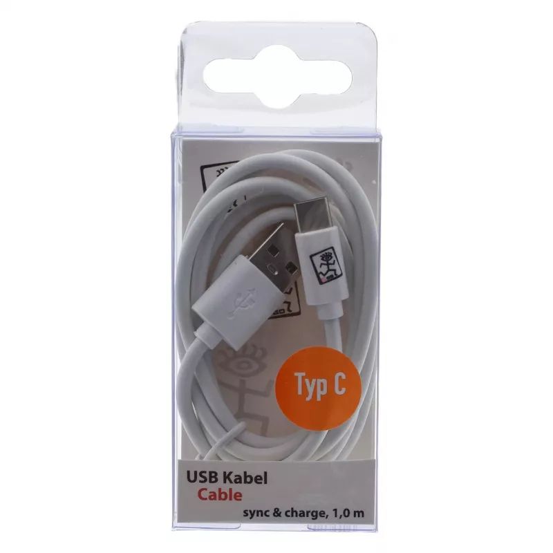 Cabo USB 2GO 795925 1m Micro-USB B USB C USB 3.2 Gen 1 Branco