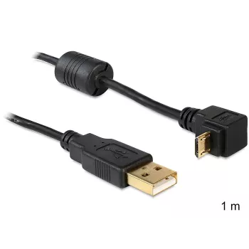 Cabo USB DeLOCK USB 2.0 1 m Micro-USB B preto