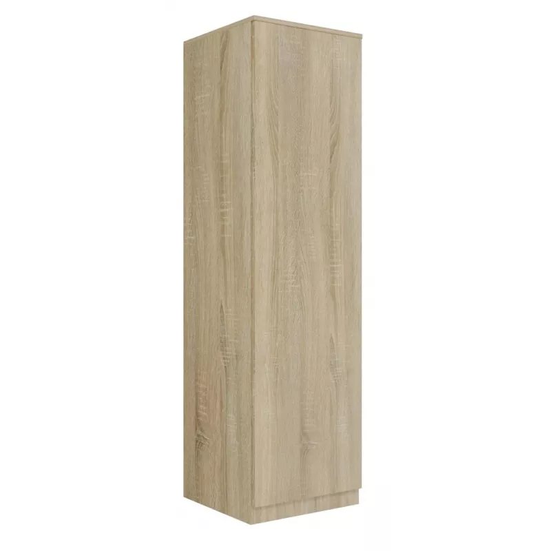 Roupeiro Topeshop SD-50 SON KPL 5 prateleiras 1 porta carvalho