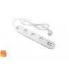 Régua de tomadas inteligente Denver SHP-300U 3 tomadas AC tipo E 4 branco