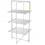 Estendal elétrico dobrável Adler AD 7829 — 300 W, 148×52×90 cm, branco, autónomo