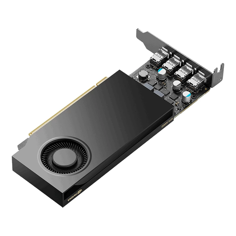 PNY NVIDIA RTX A1000 - placas gráficas - RTX A1000 - 8GB GDDR6 - PCIe 4.0 x8 Low-Profile - 4 x Mini DisplayPort (VCNRTXA1000-PL)