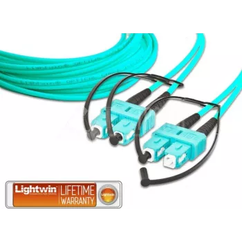 Lightwin LDP-50 SC-SC 4.0 OM3 Cabo de fibra ótica 4 m cor Aqua (LDP-50 SC-SC 4.0 OM3)