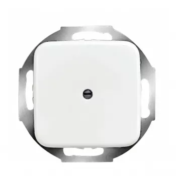 Placa central para saída de cabos (embutir), busch jaeger BJ - Reflex SI, branco alpino, modelo 2527-214