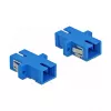 Adaptador de fibra ótica SC fêmea para SC fêmea, DELOCK 85990, azul, pack de 4