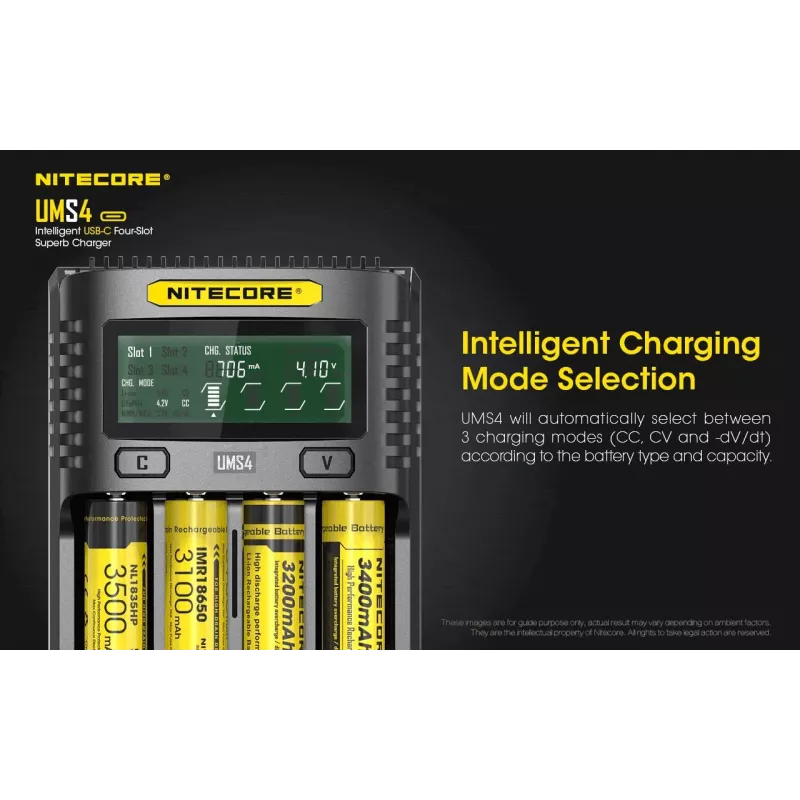Carregador Nitecore UMS4
