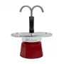 Bialetti Mini Express Magritte cafeteira Moka vermelho, prateado