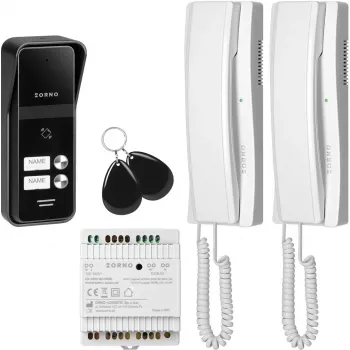 Intercomunicador ORNO OR-DOM-BA-936ZD/W 2 fios/2 famílias