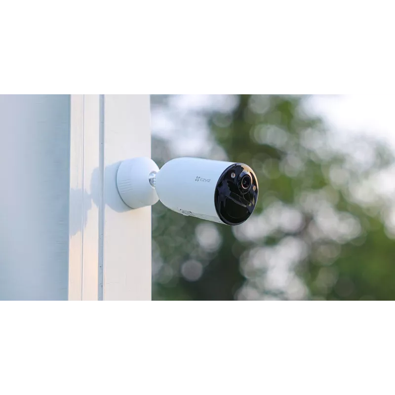 Câmara de vigilância IP Wi-Fi a pilhas EZVIZ CB3 2K, 3 MP (2304x1296), 5200 mAh, IP65, inclui painel solar