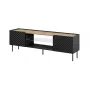 Móvel RTV EF ONDA 180x40x39-58 preto (de pé ou montado na parede)
