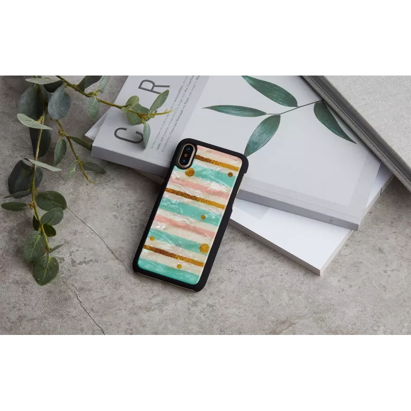 iKins Pop Mint capa para iPhone XS/X, preta