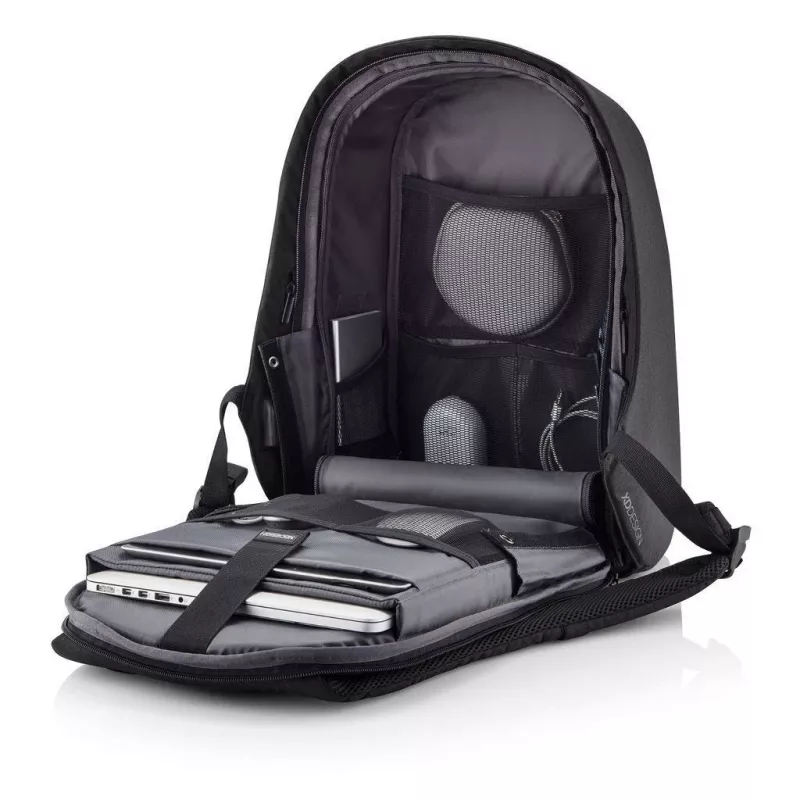 XD Design Bobby Hero XL P705.711 mochila antirroubo, portátil de 17 polegadas, tablet de 12,9 polegadas, porta de carregamento USB, 20 l, preta