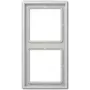 JUNG LS 982 LG - cinzento - duroplástico - sem parafusos - JUNG - 81 mm - 152 mm