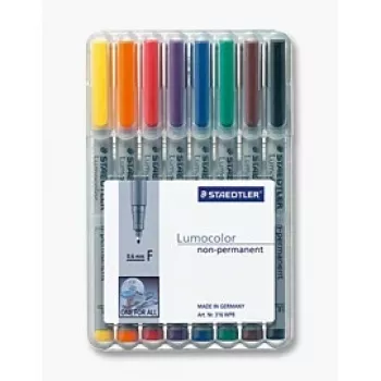 Marcador Staedtler 316 WP8 preto azul castanho verde laranja vermelho violeta amarelo