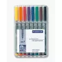 Marcador Staedtler 316 WP8 preto azul castanho verde laranja vermelho violeta amarelo