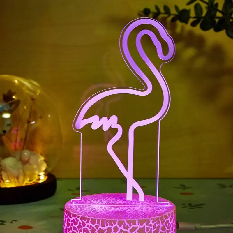 Lâmpada LED de mesa/decorativa MANTA SNL119RGB luz 3D animal RGB para decoração de interiores