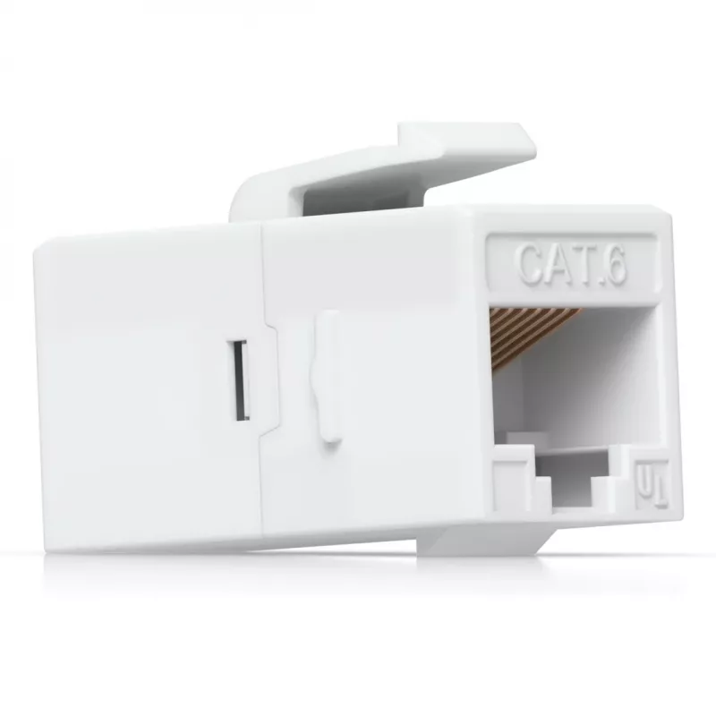 UBIQUITI CAT6 KEYSTONE COUPLER, PACK DE 12. ACOPLADOR KEYSTONE CAT6 PASSANTE PARA LIGAR SEM PROBLEMAS CABOS ETHERNET PRÉ-TERMINADOS