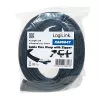 LOGILINK KAB0047 LOGILINK Organizador de cabos flexível com fecho de correr, preto 2m