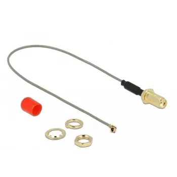 Cabo coaxial DeLOCK 89833 0,2 m SMA MHF cinzento