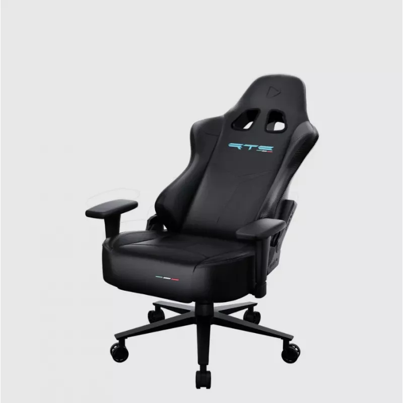 Cadeira gaming Onex RTC Embrace Hardcore preto — design ergonómico, altura ajustável e reclinável