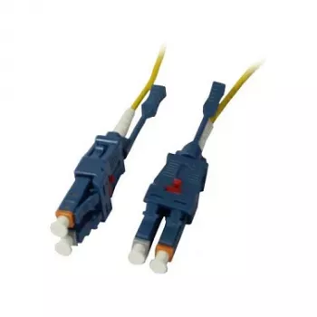 Cabo de patch de fibra ótica 2 fibras 0,5 m LC-LC 9/125 µm OS2 Uniboot rotativo Push/Pull AD 2 mm - cabo - fibra monomodo (S215525)