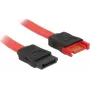 Cabo SATA DeLOCK 83952 0,2 m SATA 7 pinos preto vermelho