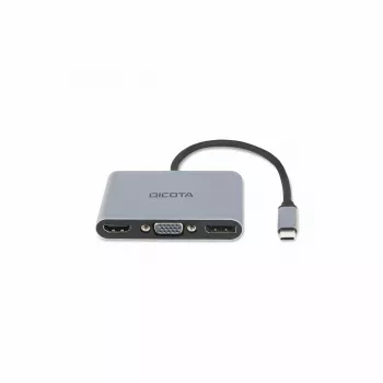 DICOTA D32064 Estação de acoplamento para dispositivos móveis Tablet/Smartphone/Portátil Prateado