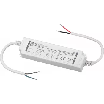 Transformador LED Goobay 12 V DC 60 W IP67 - transformador de tensão constante CV para o (74768)
