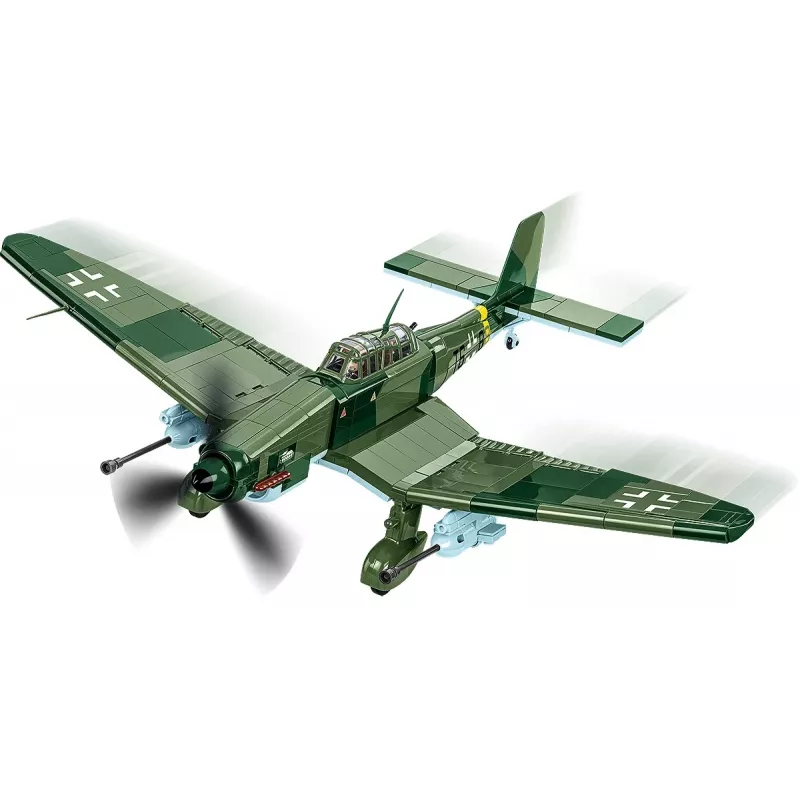 Kit de construção Cobi Blocks Junkers JU 87G-2 Stuka 571 peças kit de modelismo