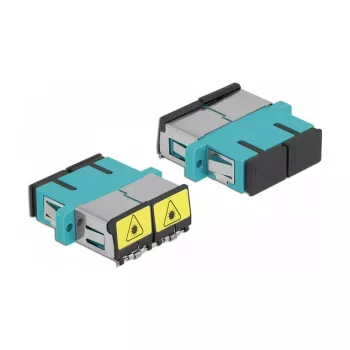 Acoplador de fibra ótica DeLOCK 86895 SC duplex fêmea para fêmea multimodo aqua