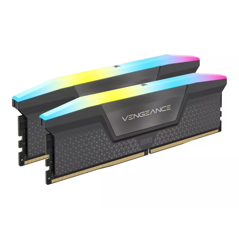 Corsair VENGEANCE RGB DDR5 5600MT/s 32GB (2x16GB) cinzento - AMD EXPO - 32 GB